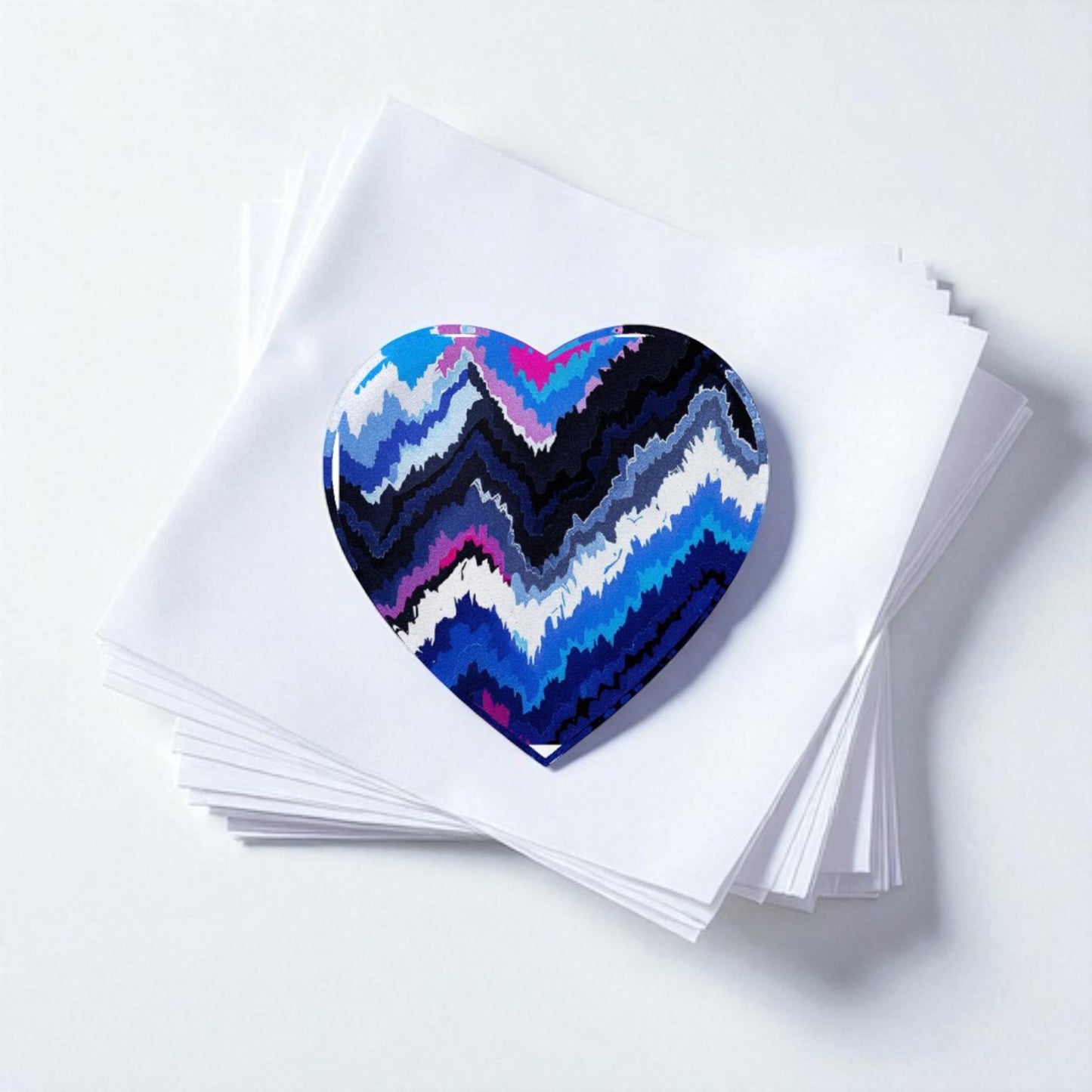 Modern Abstract Crystal Heart