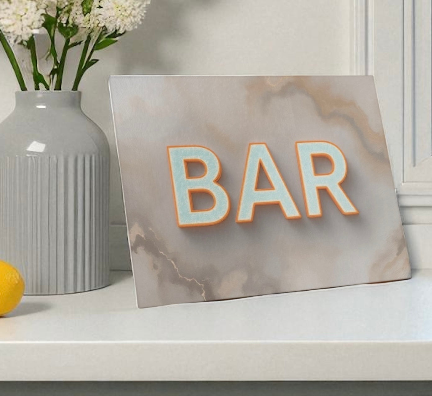 BAR Agate Glass Cutting Board