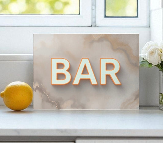BAR Agate Glass Cutting Board