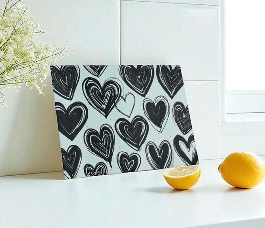 Heart Lover Glass Cutting Board