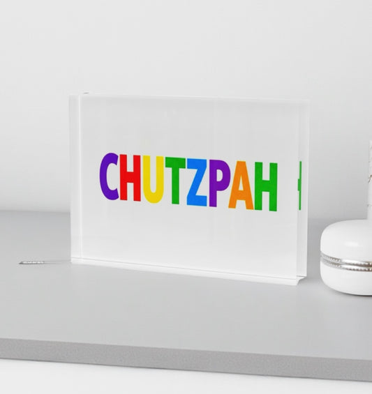 Chutzpah Crystal Block Table Decor