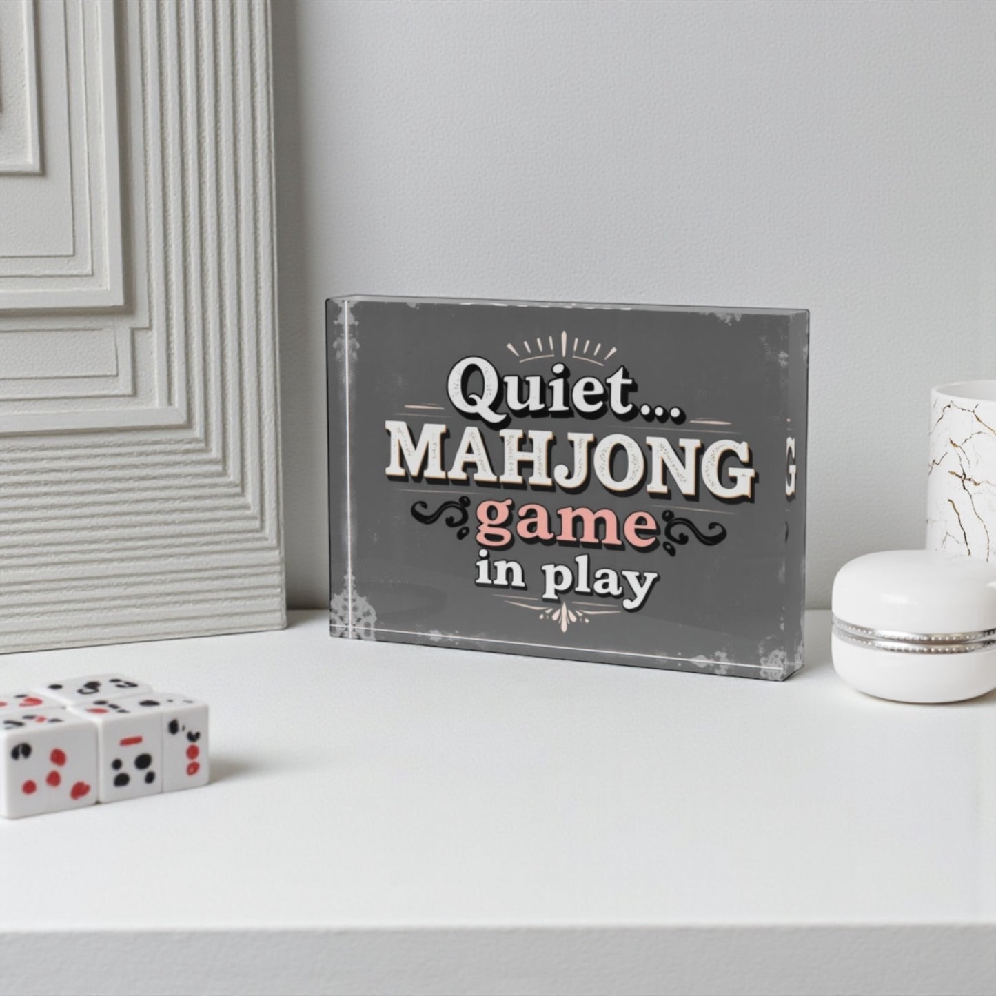 Quiet Mahjong Fame In Play Crystal Block