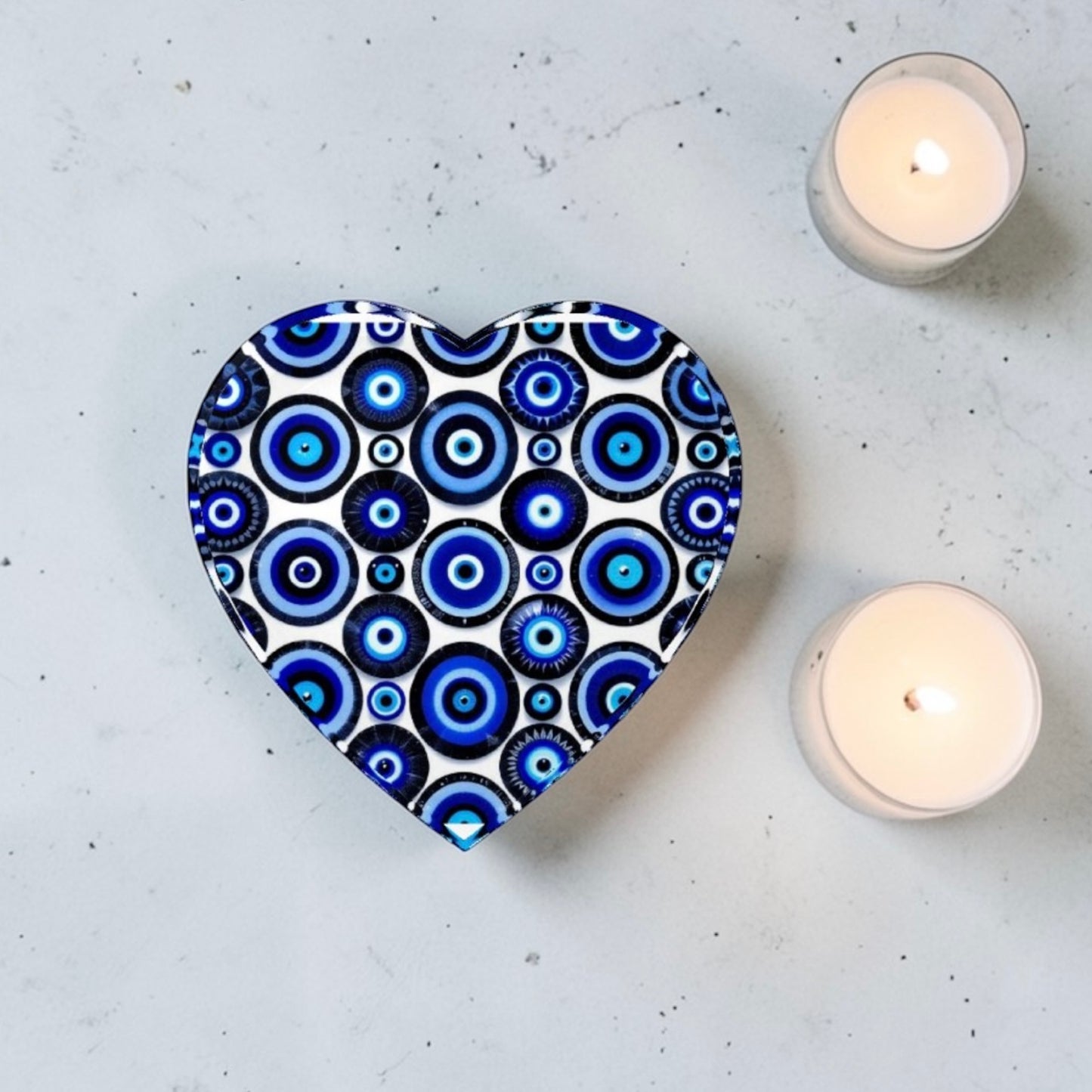 Evil Eye Art Paperweight Table Decor