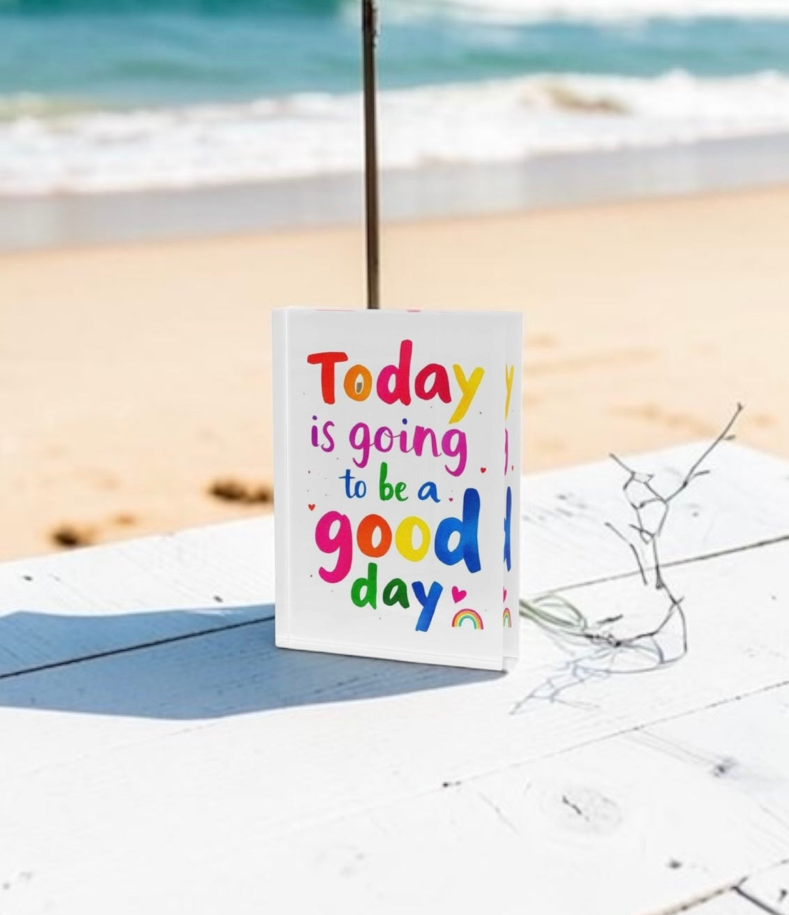 Today Is Going To Be A Good Day Inspirational Crystal Block