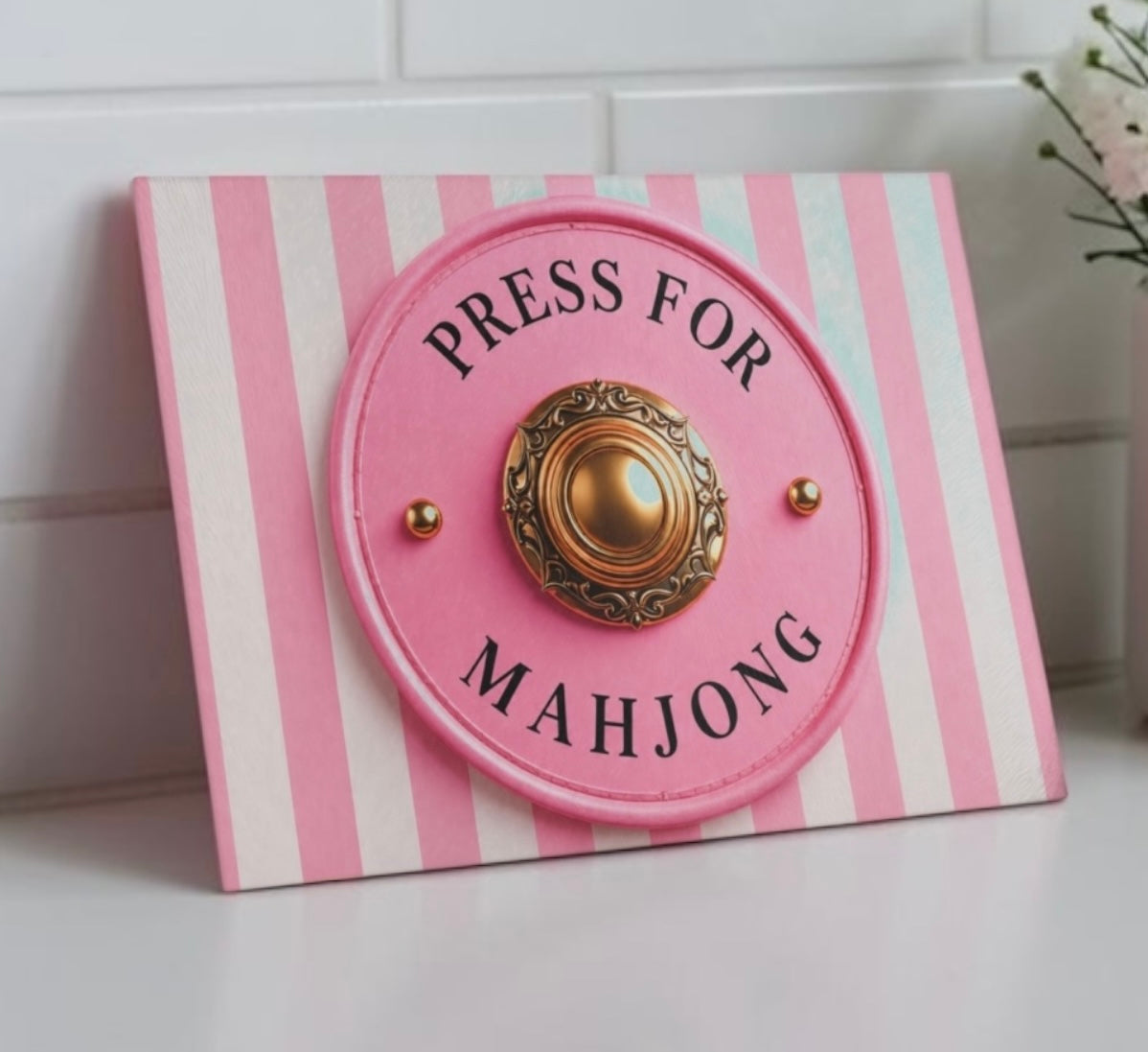Press For Mahjong Cutting Board Serving Platter