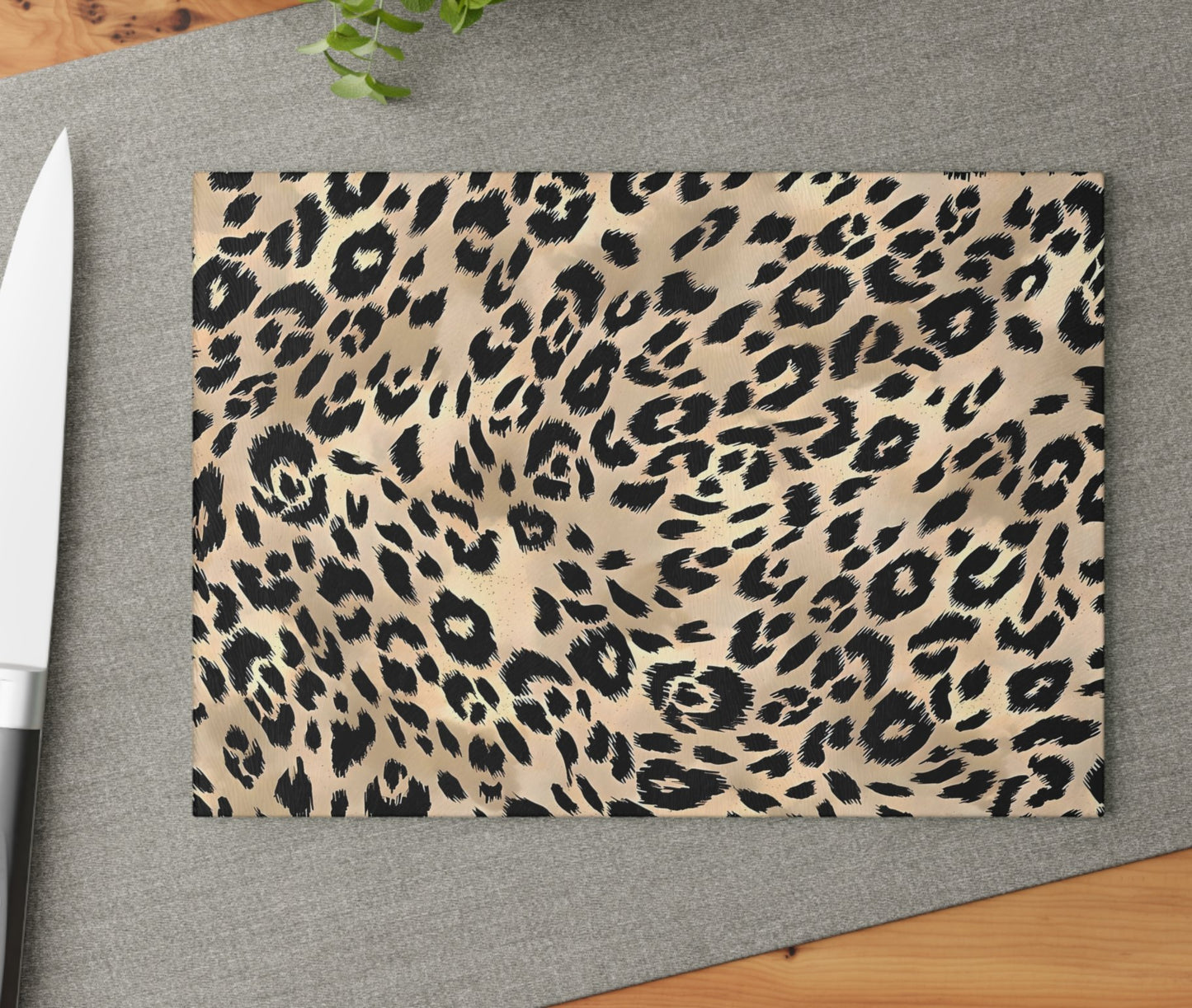 Animal Print Cutting Board Serving Platter