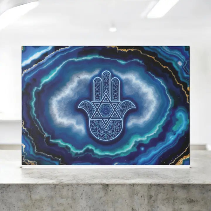 Hamsa Star Of David Judaica Cutting Board