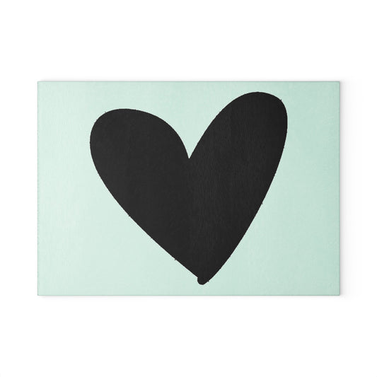 modern Black Heart Cutting Board Serving Platter