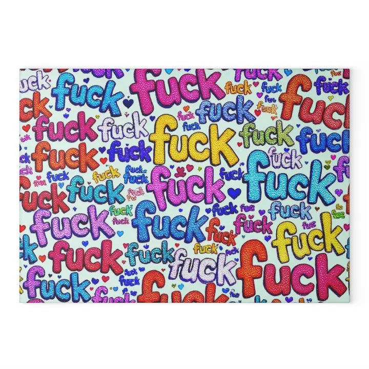 Say How You Really Feel Fuck Cutting Board Charcuterie