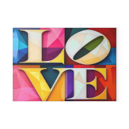 Abstract Love cutting Board Serving Platter