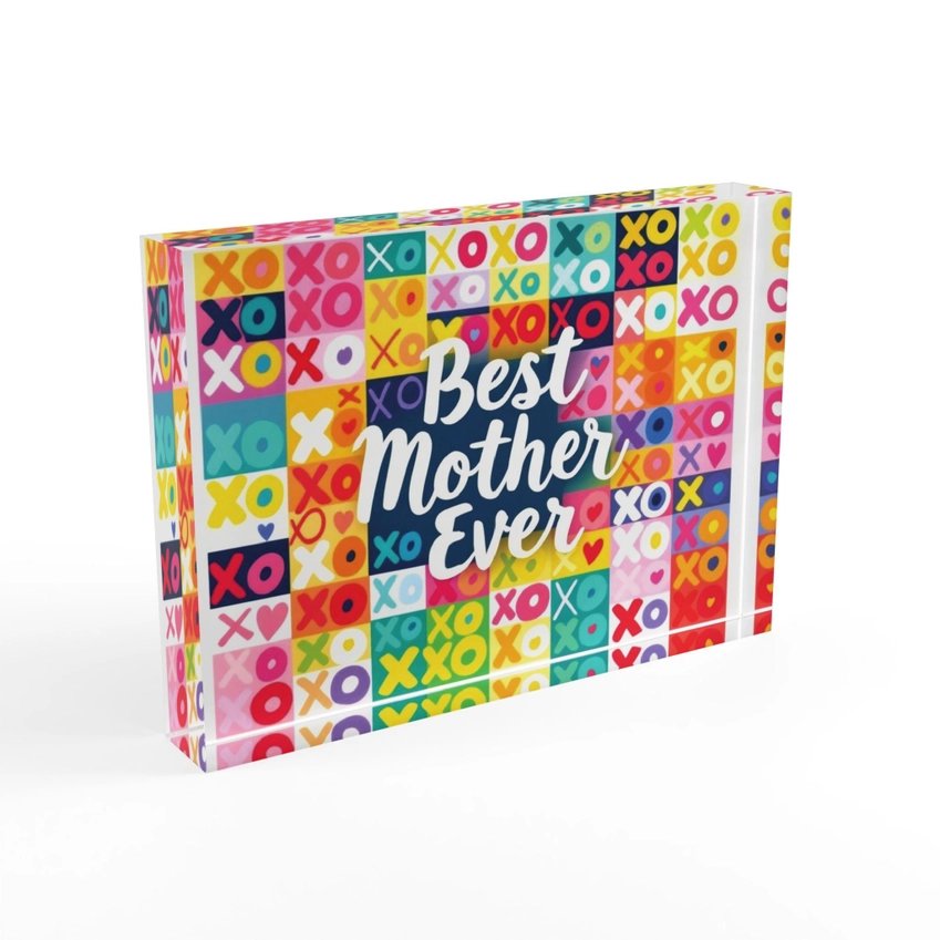 Best Mother Crystal Block