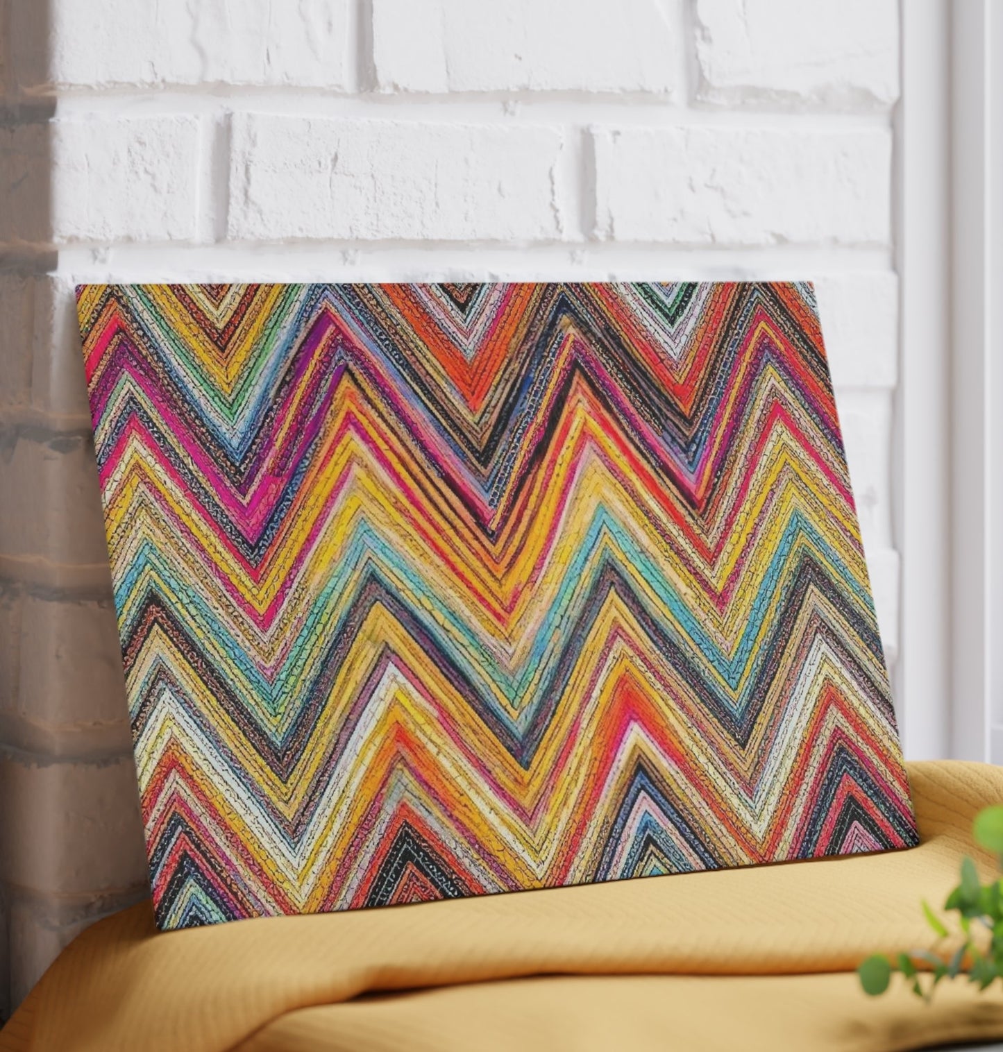 Elegant Zig Cutting Board Serving Platter
