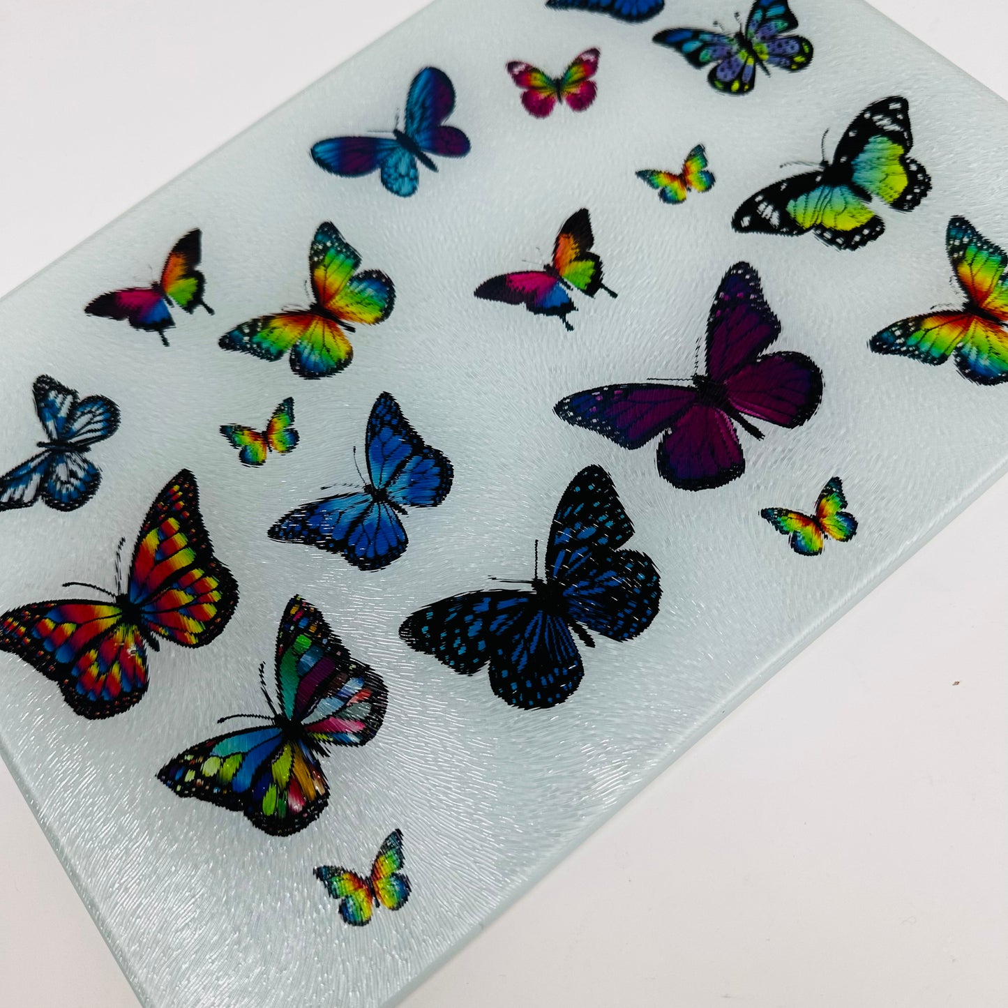 Butterfly Glass Cutting Charcuterie Board
