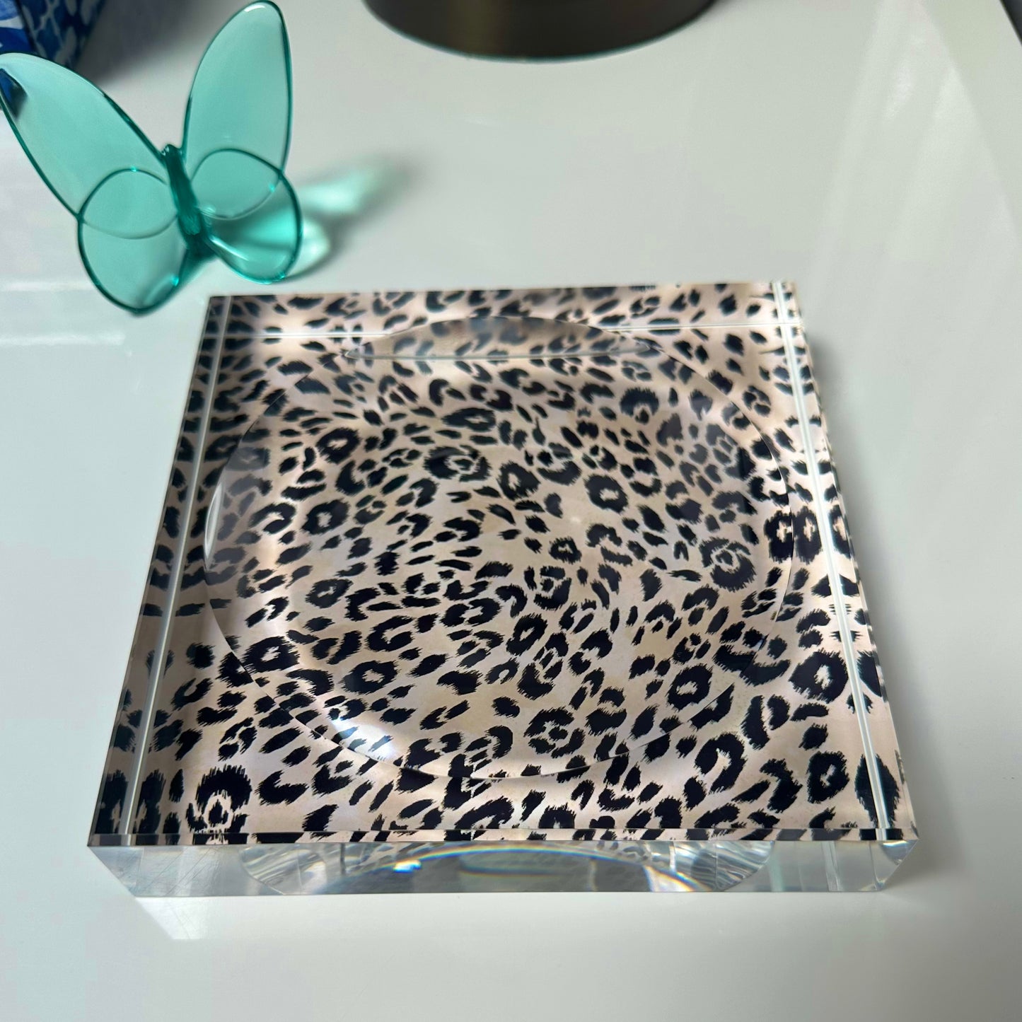 Leopard Acrylic Candy Dish Catchall