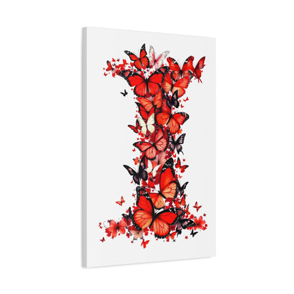 Indiana University Butterfly Art  Canvas Wall Art