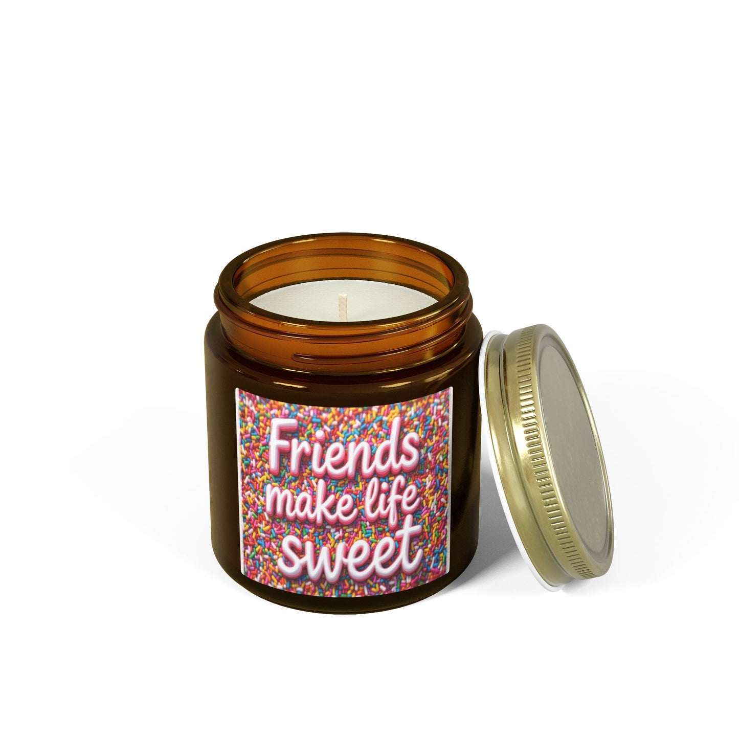 Friends Make Life Sweet Sprinkles Scented Candle (4oz, 9oz)
