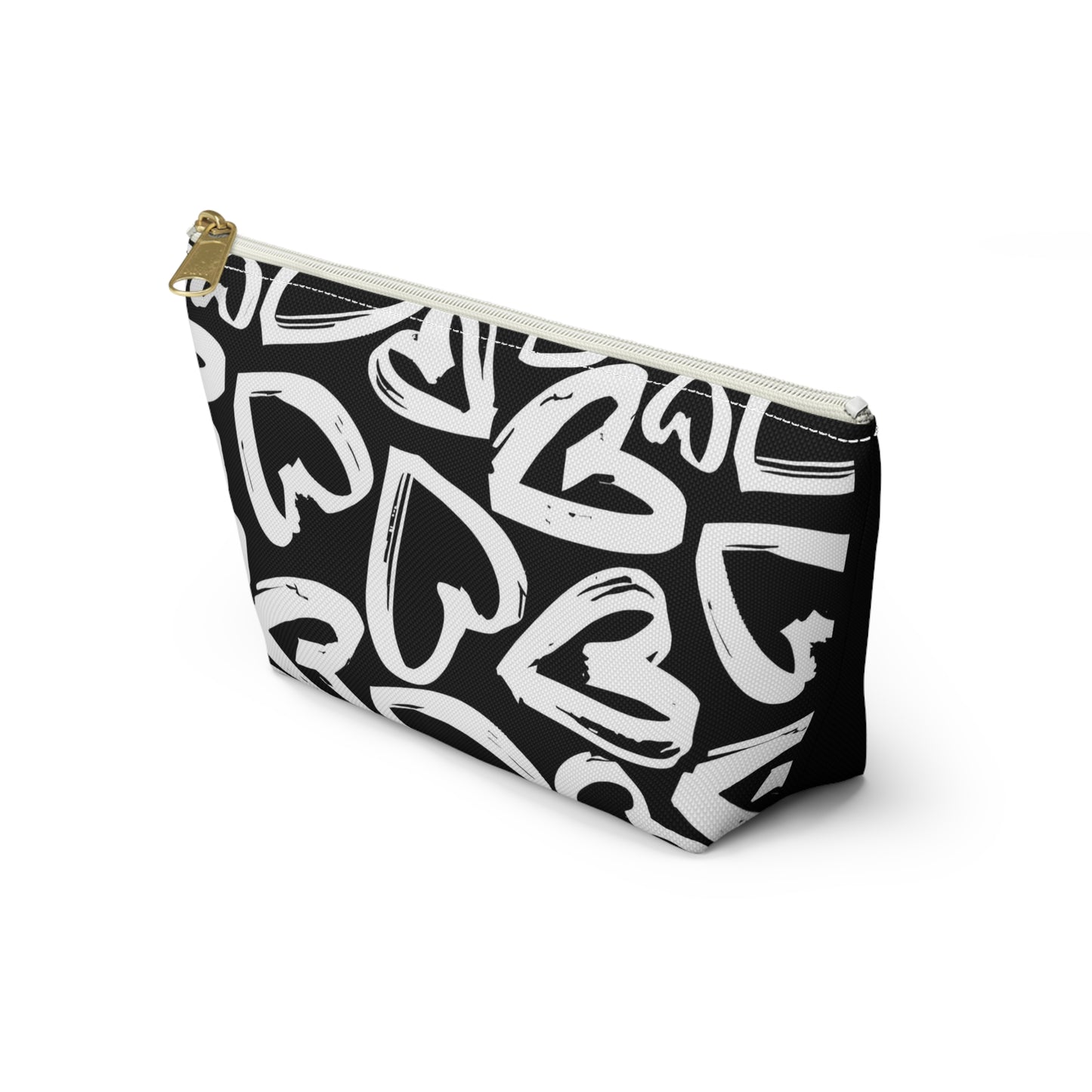 Grafitti Hearts  Cosmetic Makeup Case Accessory Pouch