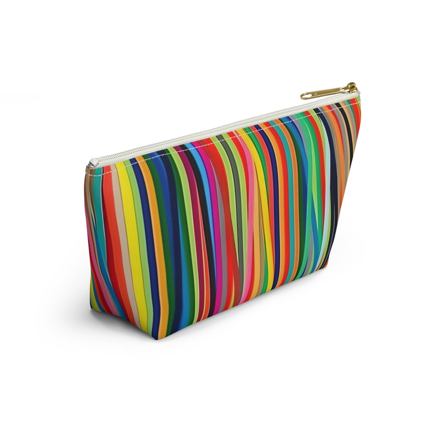 Abstract Linear Colorful Lines cosmetic Makeup Case Accessory Pouch