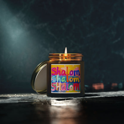 Shalom Judaica  Scented Candle (4oz, 9oz)
