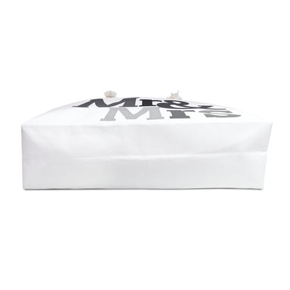 Mr and Mrs Wedding Gift Engagement Gift Tote Beach Bag Travel Bag Weekender Bag