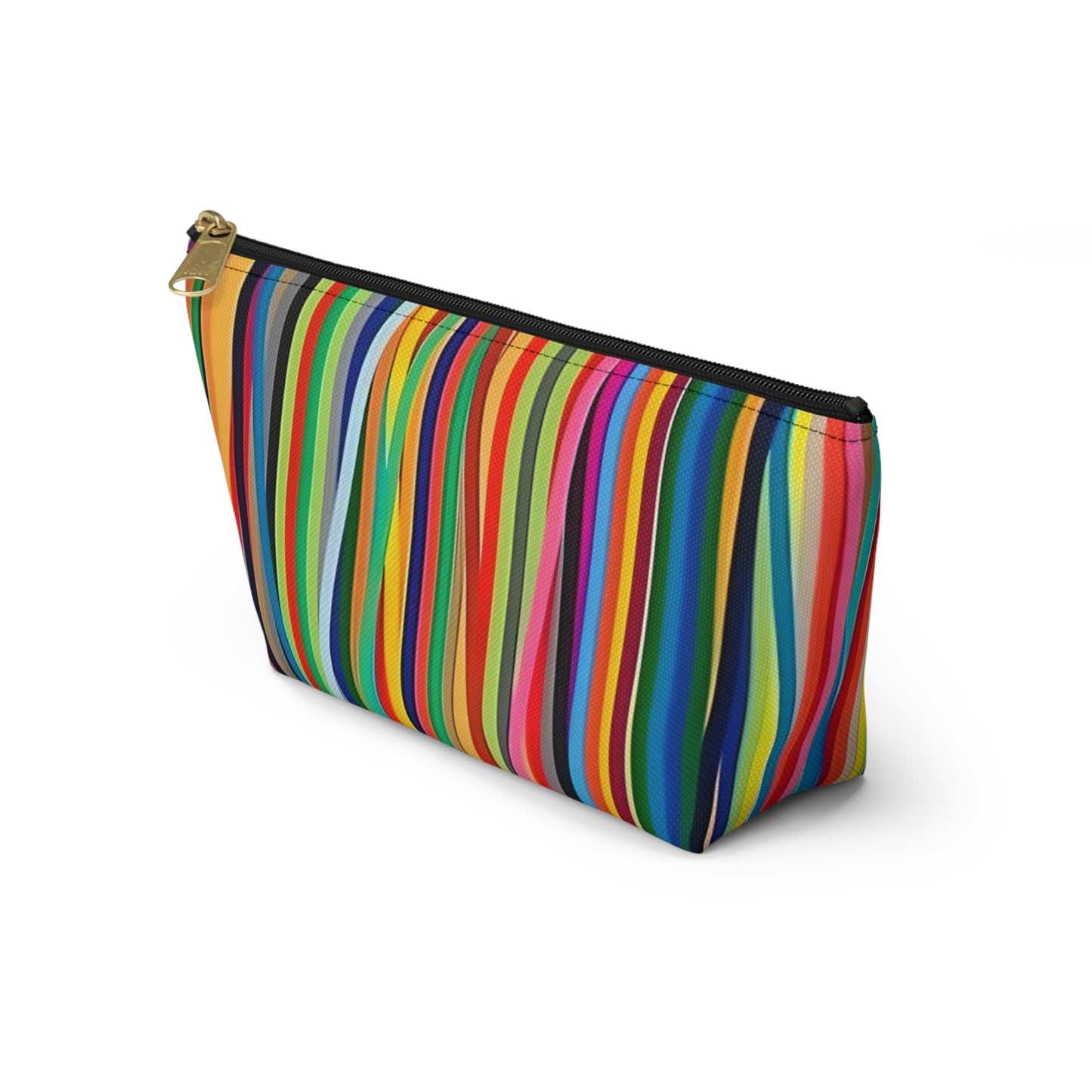 Abstract Linear Colorful Lines cosmetic Makeup Case Accessory Pouch