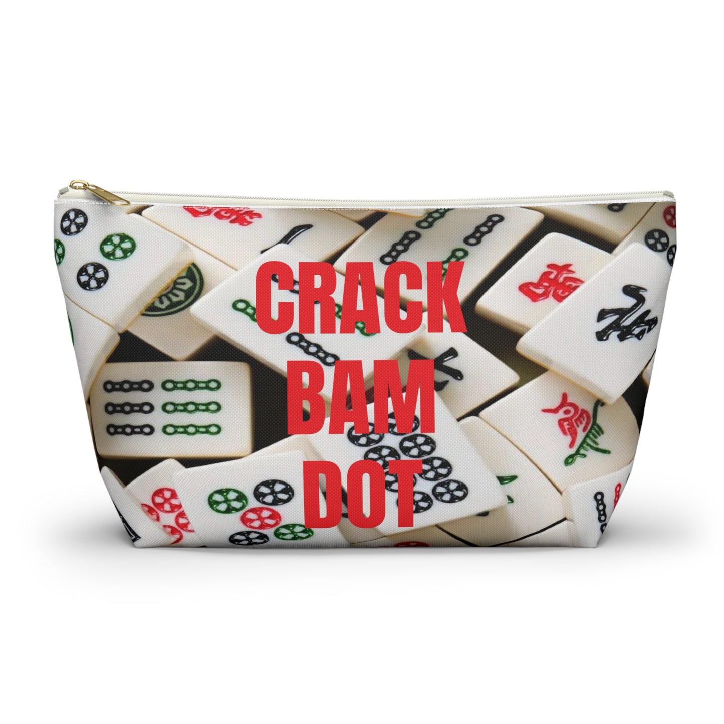 MAHJONG LOVER Tile Holder Cosmetic Bag Makeup Bag Accessory Pouch 2 sizes