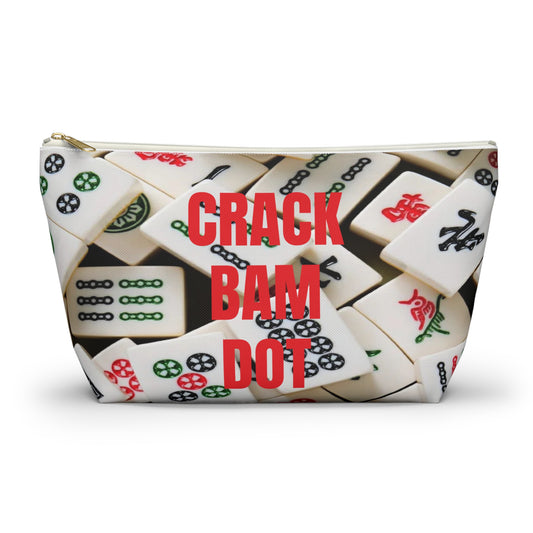 MAHJONG LOVER Tile Holder Cosmetic Bag Makeup Bag Accessory Pouch 2 sizes