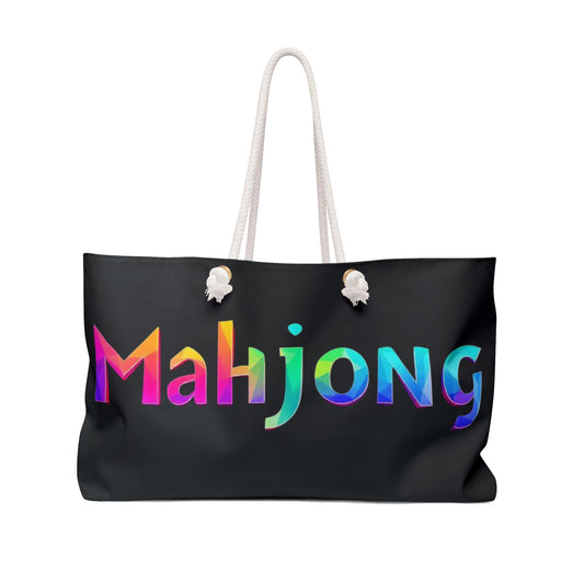 Mahjong Tile Bag  Tote Beach Bag Travel Bag Weekender Bag