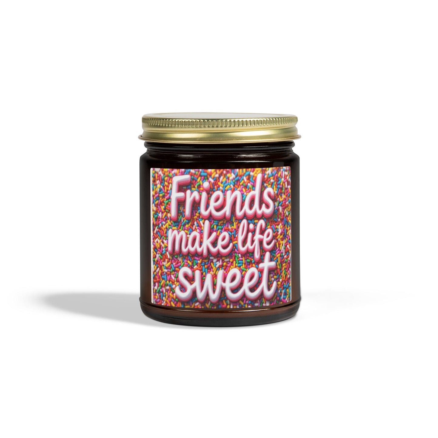 Friends Make Life Sweet Sprinkles Scented Candle (4oz, 9oz)