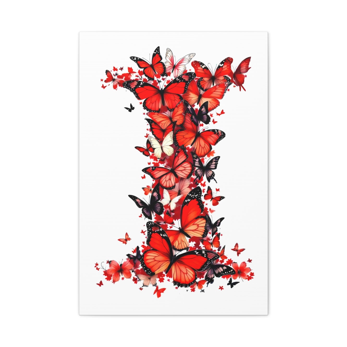 Indiana University Butterfly Art  Canvas Wall Art