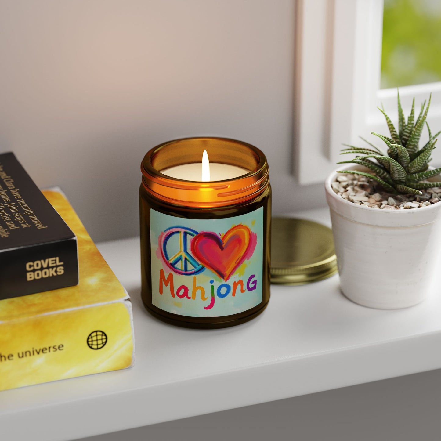 Peace Love Mahjong Scented Candle (4oz, 9oz)