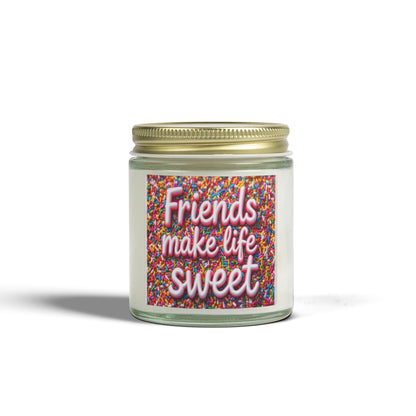 Friends Make Life Sweet Sprinkles Scented Candle (4oz, 9oz)