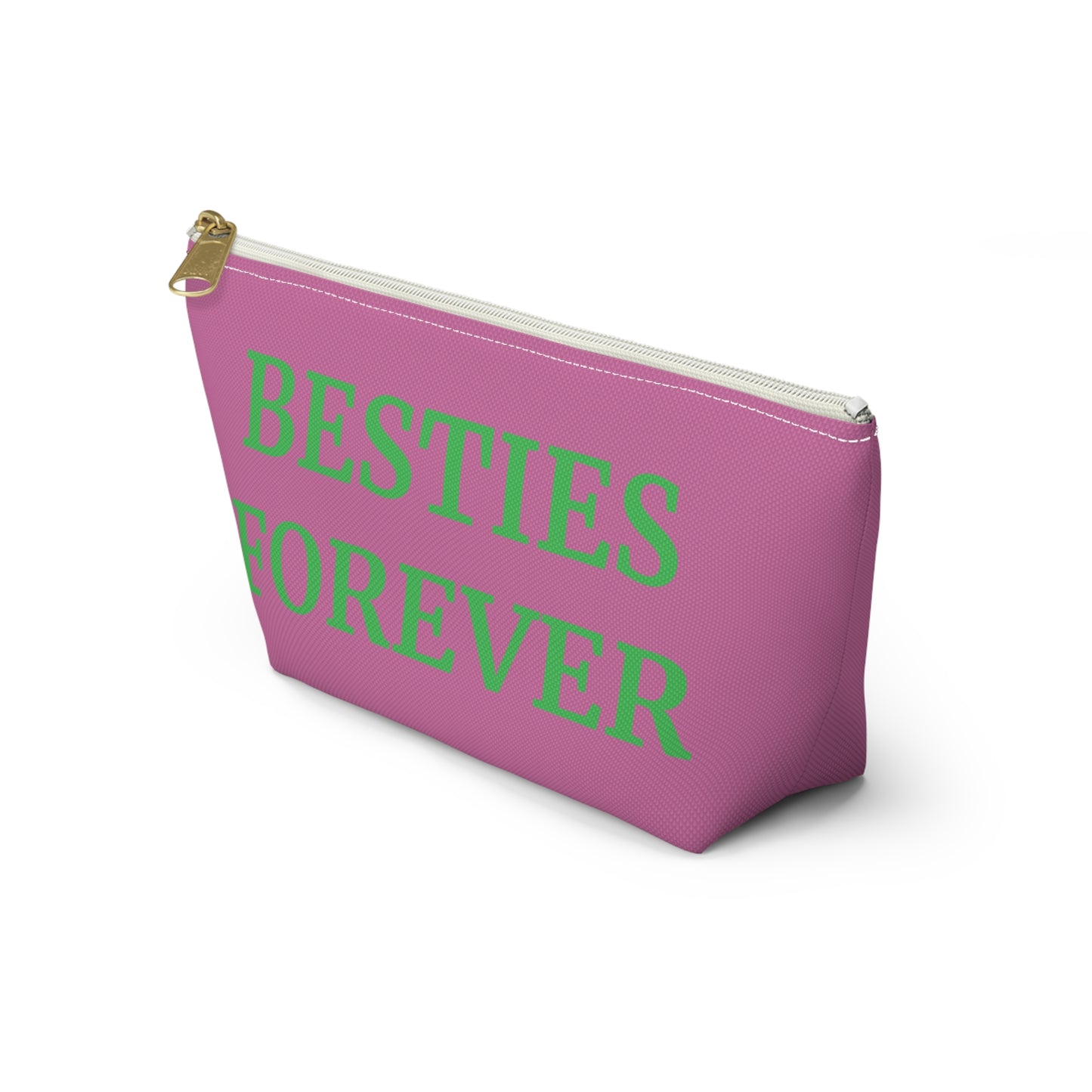 BESTIES FOREVER Best Friend Gift  Cosmetic Makeup Case Accessory Pouch