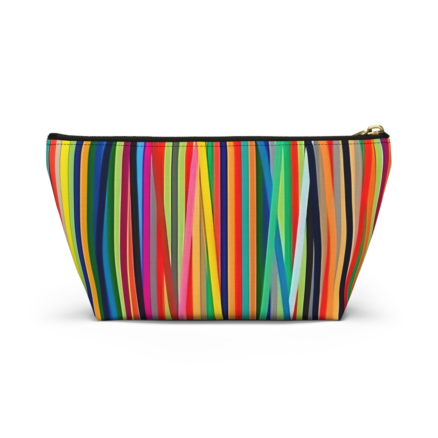 Abstract Linear Colorful Lines cosmetic Makeup Case Accessory Pouch