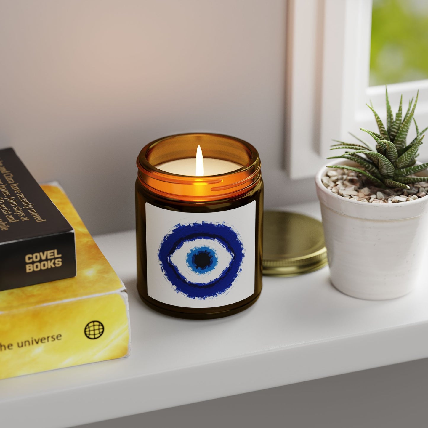 Good Vibes Only Evil Eye Good Luck Scented Candle (4oz, 9oz)