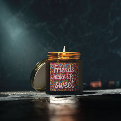 Friends Make Life Sweet Sprinkles Scented Candle (4oz, 9oz)