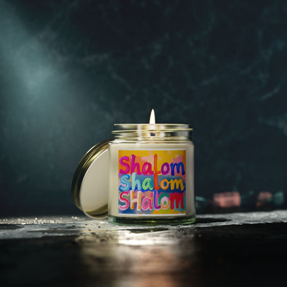 Shalom Judaica  Scented Candle (4oz, 9oz)