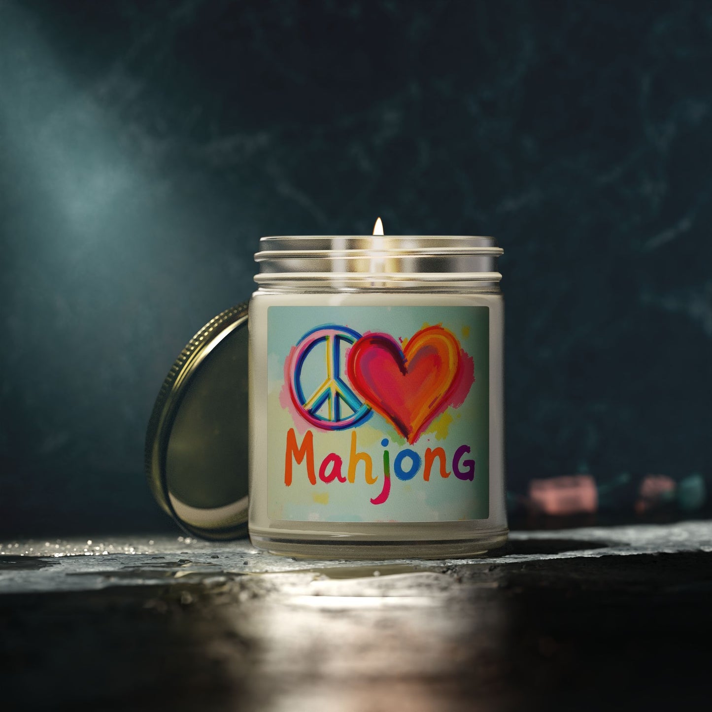 Peace Love Mahjong Scented Candle (4oz, 9oz)