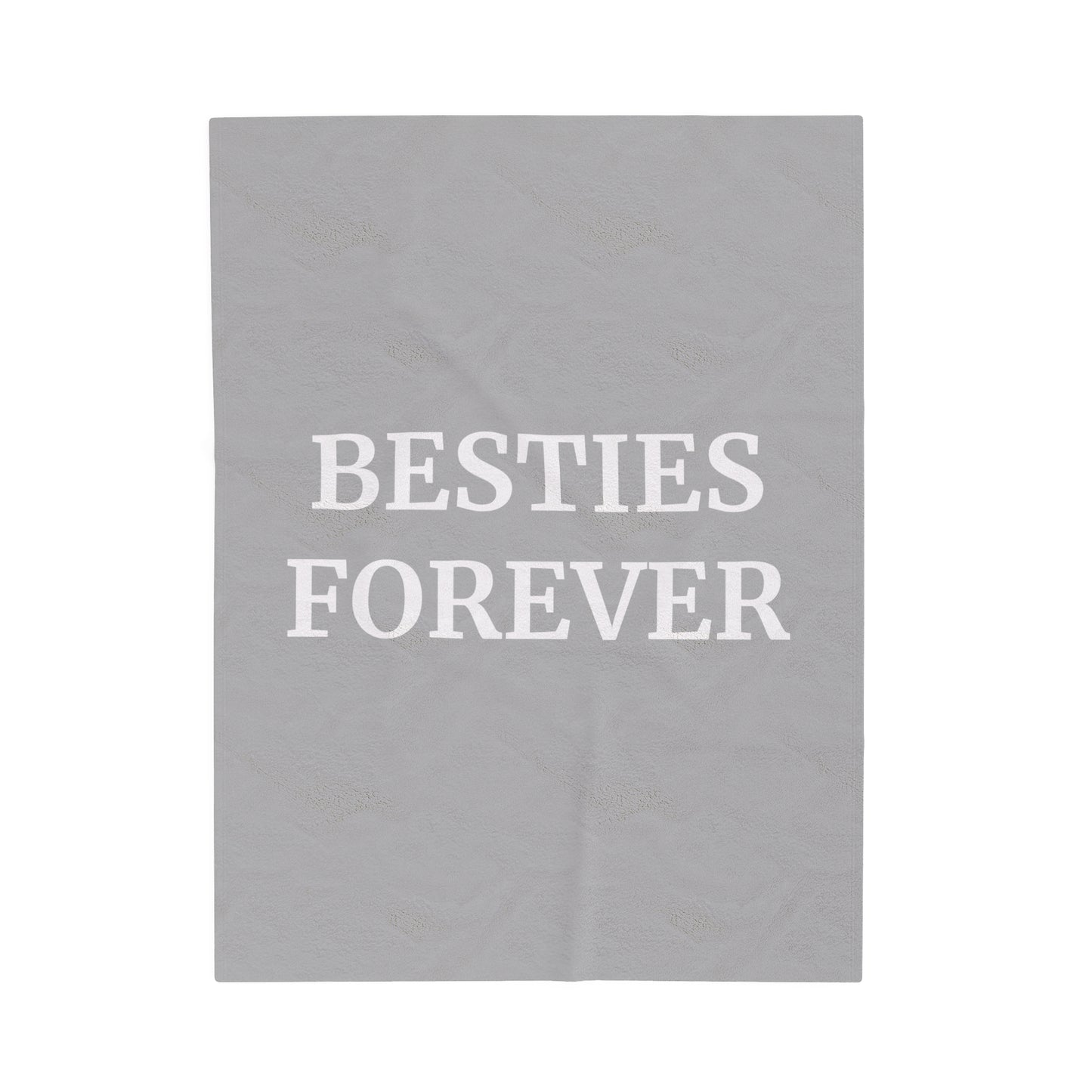 Modern BESTIES FOREVER Best Friend  Throw Blanket Velveteen Plush Blanket