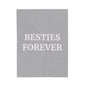 Modern BESTIES FOREVER Best Friend  Throw Blanket Velveteen Plush Blanket