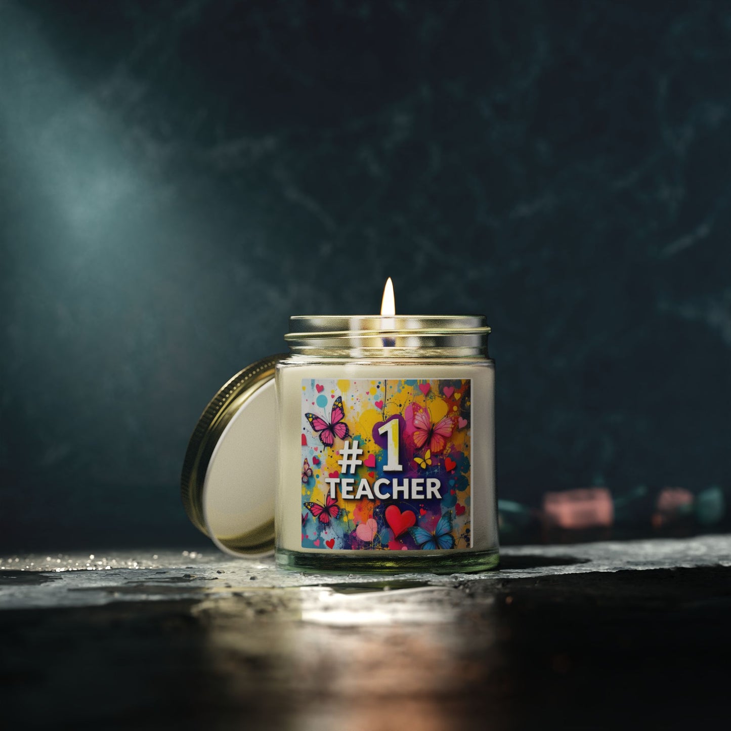 No.1 Teacher Gift Scented Candle (4oz, 9oz)