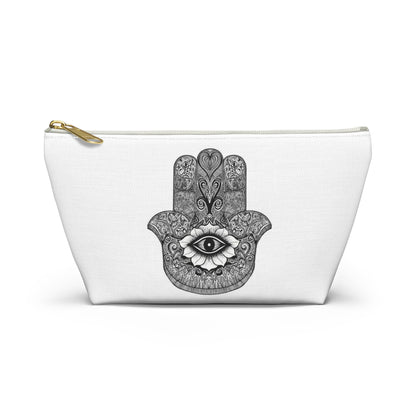 Hamsa Good Luck  Makeup Case Cosmetic Bag Travel Pouch Accessory Pouch