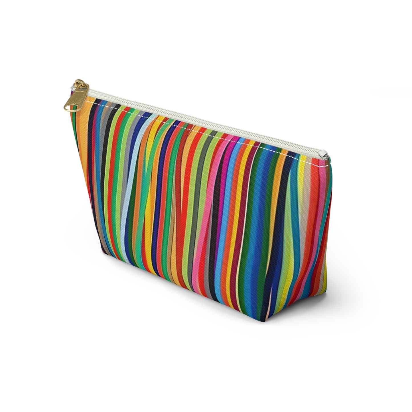 Abstract Linear Colorful Lines cosmetic Makeup Case Accessory Pouch