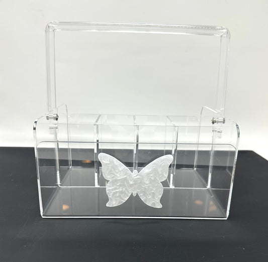 Acrylic Silverware Butterfly Utensil Caddy