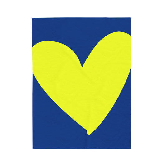 College Colors Michigan Heart I Love You Throw Blanket Velveteen Plush Blanket College Dorm Bedroom Decor New Home