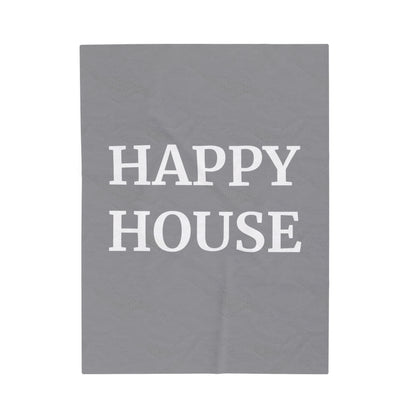 HAPPY HOUSE  Throw Blanket Velveteen Plush Blanket