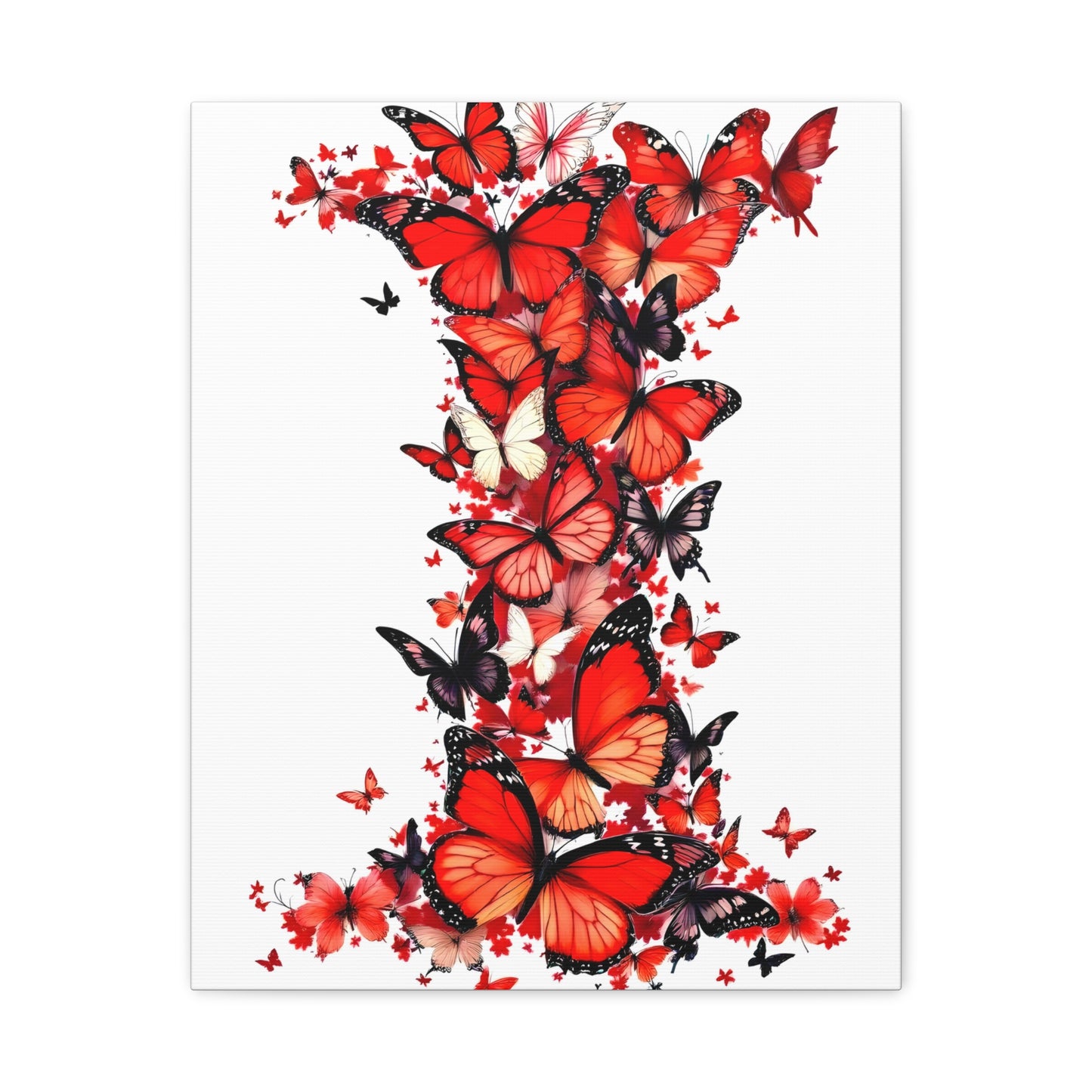 Indiana University Butterfly Art  Canvas Wall Art