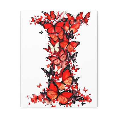 Indiana University Butterfly Art  Canvas Wall Art