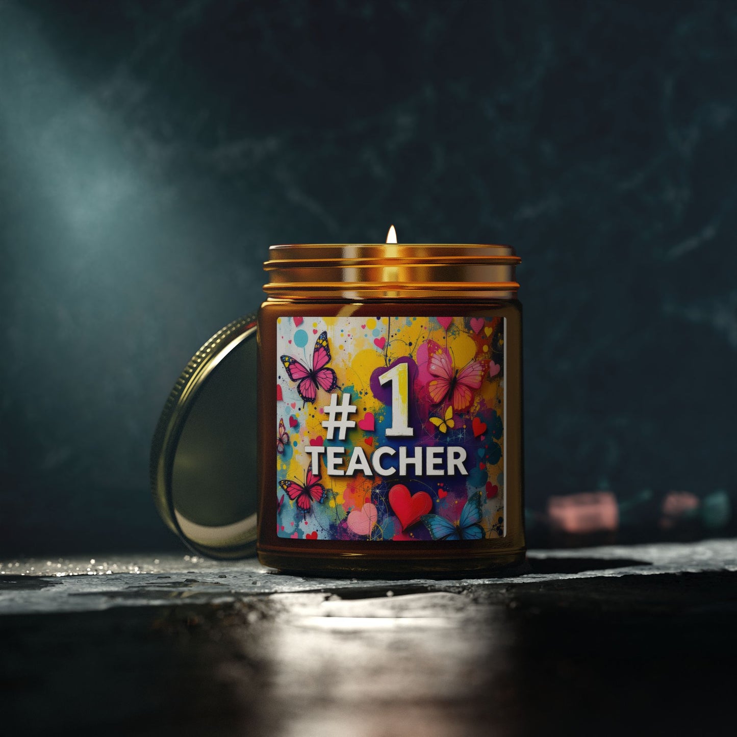 No.1 Teacher Gift Scented Candle (4oz, 9oz)