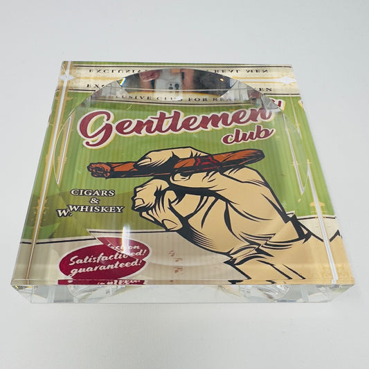 Gentlemen’s Club Cigar Acrylic Block Candy Dish